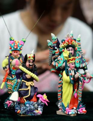 洛陽(yáng)民俗文化廟會(huì) 泥人 河南傳統(tǒng)文化